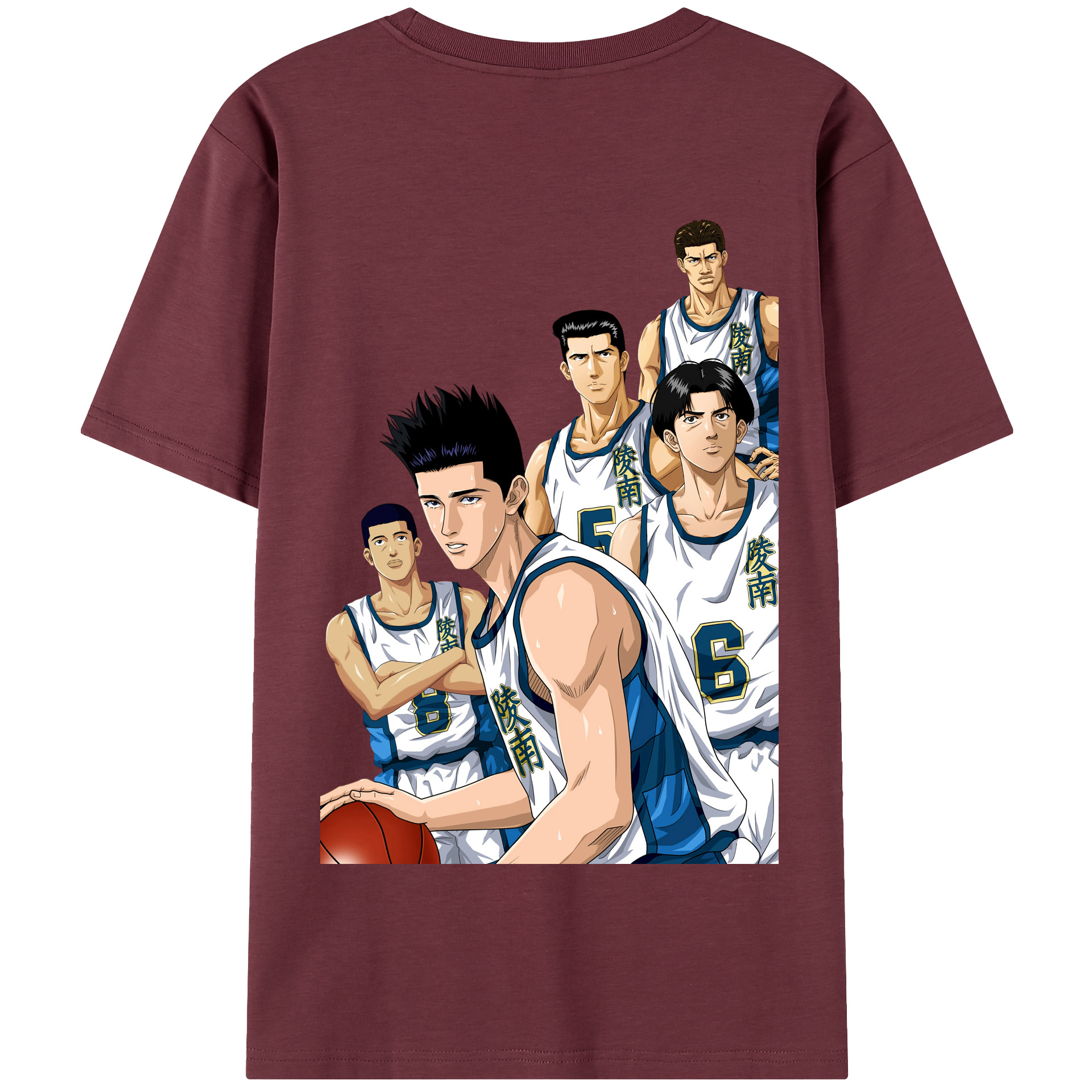 SLAM DUNK／スラムダンク 綿100％半袖Tシャツ（背面プリント）